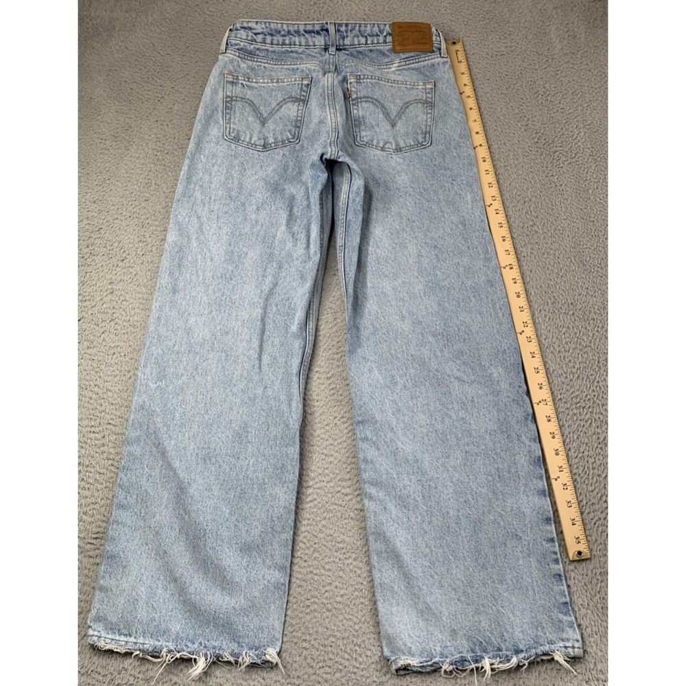Levi's Light Blue High Rise Wide Leg Jeans - Picture 10 of 11